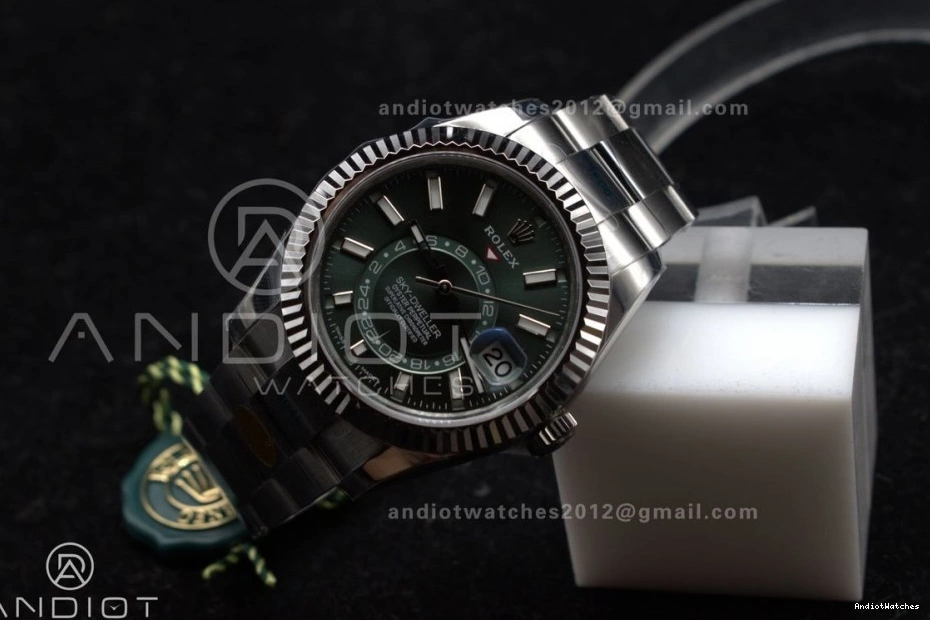 1:1 326934 Best Bracelet A SS 904L Green Upgraded Edition Dial 1090 SS on Sky-Dweller ZF 1230